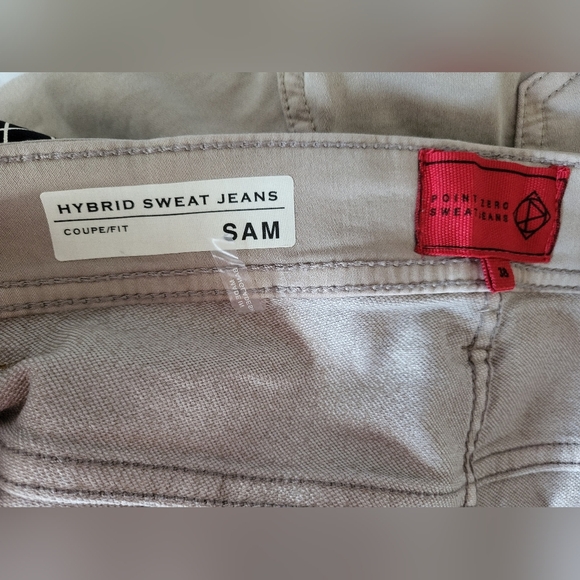 NEW- Point Zero Men Sam Hybrid Sweat Jeans , Size 38 X 32 - Picture 5 of 6